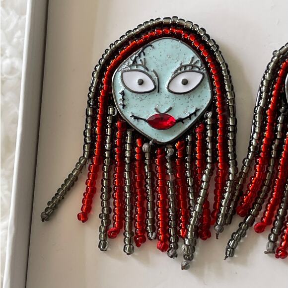 Disney Baublebar Tim Burton's Nightmare Before Christmas Sally Earrings NEW - Picture 1 of 5